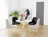 TABLE REPAS JESSICA GOLD MARBRE BLANC XXL120x75cm - image 5