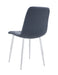 CHAISE ELISA PIED CHROME VELOURS ANTHRACITE - image 2