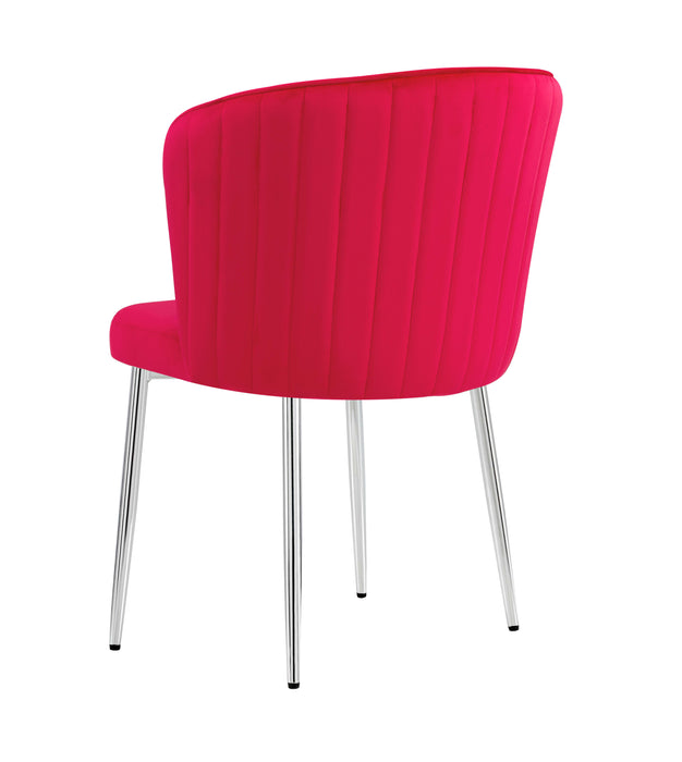 CHAISE DIANA CHROME VELOURS FUSHIA - image 3