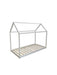 LIT CABANE EN BOIS BLANC 90x190 cm - image 1