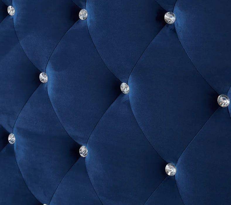 Lit 2 places 140x190 cm PRESTIGE velours sommier inclus - image 2