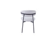 CHAISE LULU PIEDS METAL NOIR SERGE GRIS - image 2