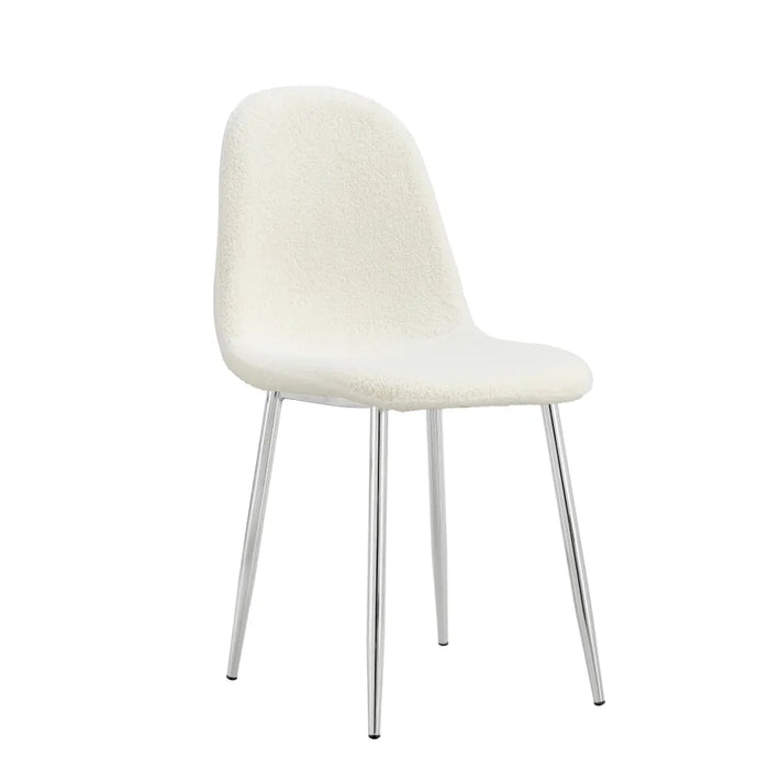 CHAISE SCANDINAVE CHROME DOUDOU - image 1