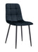 CHAISE ELISA PIED METAL NOIR VELOURS NOIR - image 1