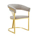 CHAISE AVEC ACCOUDOIR BRITTANY GOLD VELOURS MOKA - image 2