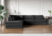 CANAPE LE BRISTOLA ANGLE GAUCHE VELOURS ANTHRACITE 315X230cm - image 1