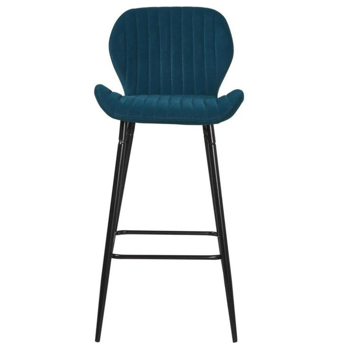 TABOURET DE BAR PRADO BLEU CANARD - image 1