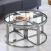 Table basse ELVE chrome Transparent 90x45 cm