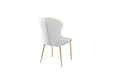 CHAISE HILTON GOLD VELOURS ECRU - image 2