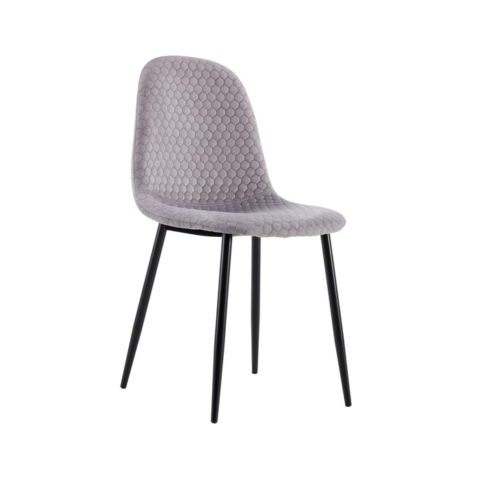 Lot de 4 chaises Scandinave ALVEOLE Métal noir - image 1