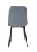 CHAISE ELISA PIED METAL NOIR VELOURS GRIS - image 3