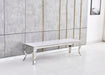 Meuble TV BAROQUE Chrome 160x45x45 cm - image 2