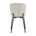 CHAISE HAILEY PIED METAL NOIR ASSISE ECRU - image 3