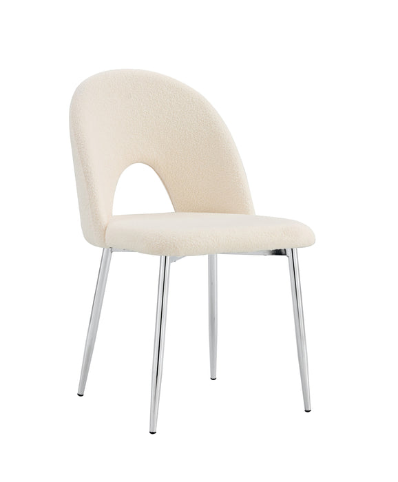 CHAISE TEDDY DOUDOU BEIGE PIED CHROME - image 1
