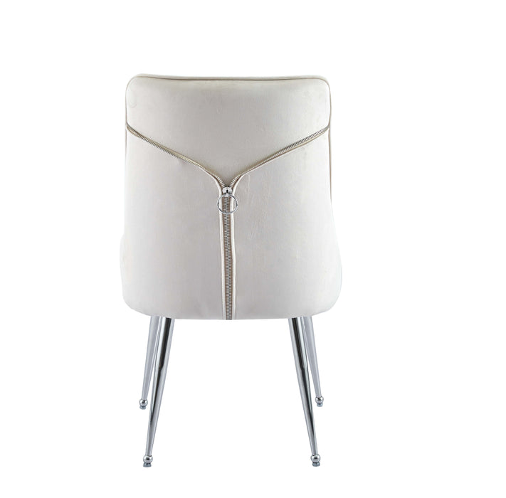 CHAISE ZIP CHROME VELOURS BEIGE - image 3
