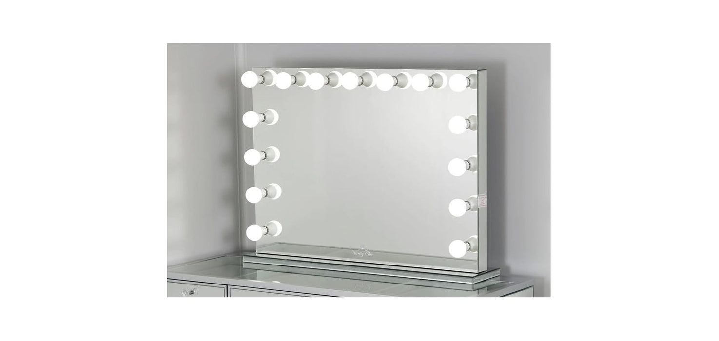 MIROIR RECTANGLE BLUETOOTH AVEC ENCEINTE ET LED 110x20x80 cm