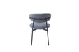 CHAISE LULU PIEDS METAL NOIR SERGE ANTHRACITE - image 4