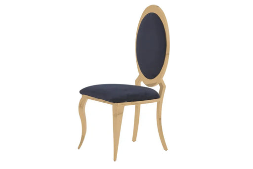 Chaise ANGEL baroque Gold Velours noir