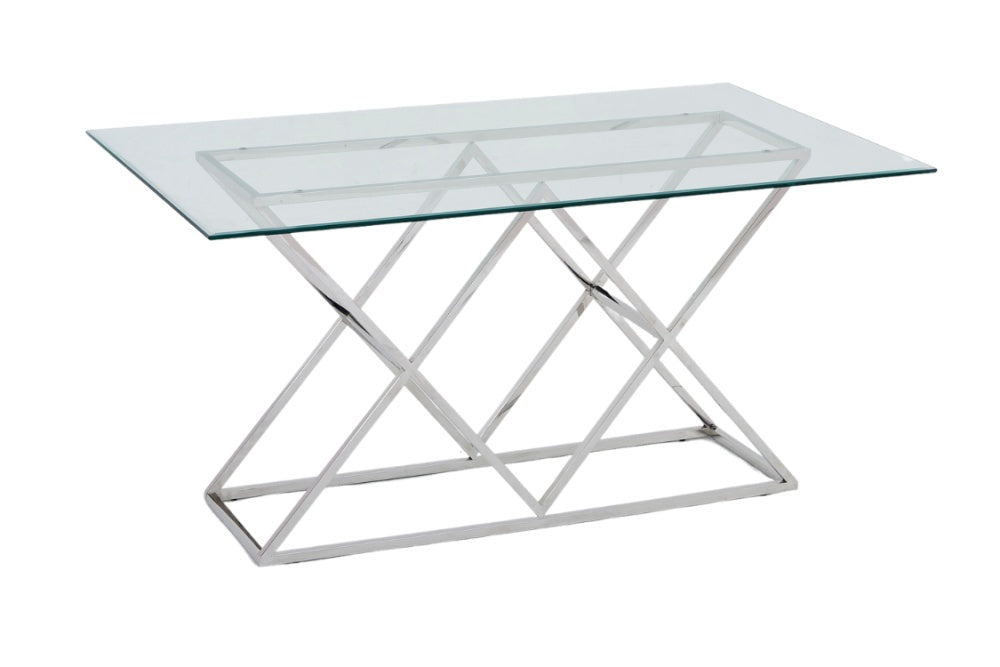 Table à manger TRIANGLE 180 cm 6 à 8 personnes #structure_chrome