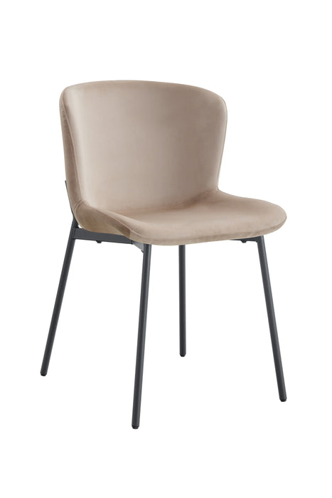 CHAISE HAILEY PIED METAL NOIR ASSISE MOKA - image 1