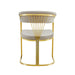 CHAISE AVEC ACCOUDOIR BRITTANY GOLD VELOURS MOKA - image 4