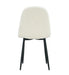 CHAISE SCANDINAVE PIED NOIR MOLLETONNE DOUDOU - image 3