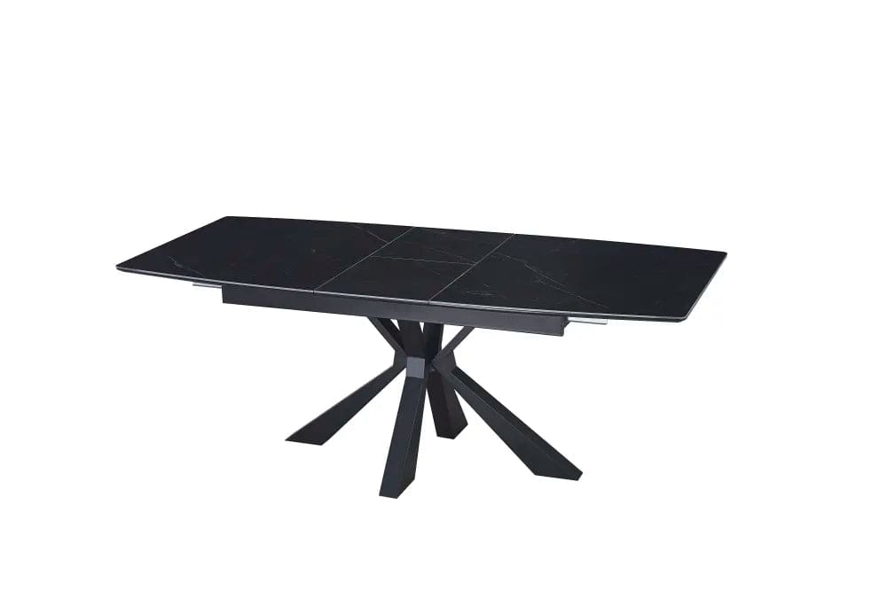 Table extensible BIANCA métal noir plateau Céramique - image 2
