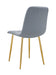 CHAISE ELISA PIED GOLD VELOURS GRIS - image 2