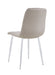 CHAISE ELISA PIED CHROME VELOURS TAUPE - image 2