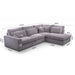 CANAPE BRISTOL ANGLE GAUCHE COTELE GRIS 316x230cm - image 2