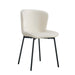 CHAISE HAILEY PIED METAL NOIR ASSISE ECRU - image 1