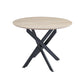 Table à manger en bois JESSICA pieds métal noir