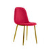 Chaise Scandinave ALVEOLE Gold fushia