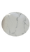PLATEAU ROND VERRE MARBRE BLANC