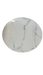 PLATEAU ROND VERRE MARBRE BLANC - image 1
