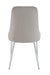 CHAISE BELIZE PIED CHROME VELOURS MOKA - image 3