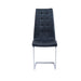 Chaise BELLA simili cuir noir