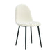 CHAISE SCANDINAVE PIED NOIR MOLLETONNE DOUDOU - image 1