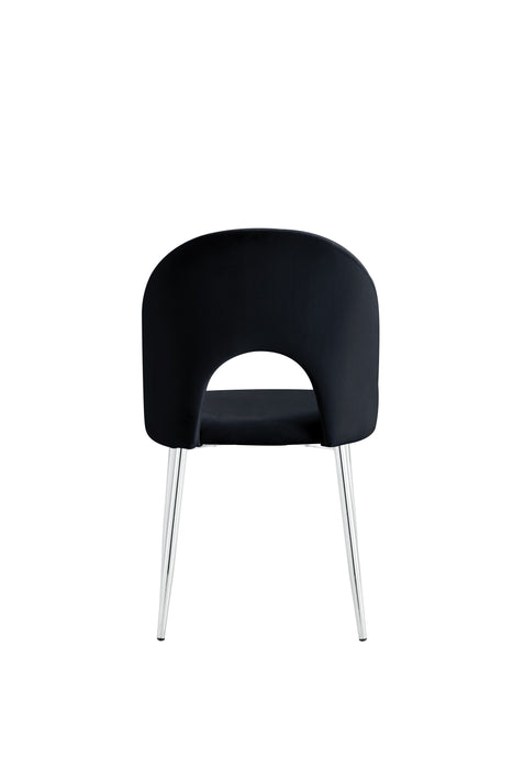 CHAISE TEDDY NOIR PIED CHROME - image 2