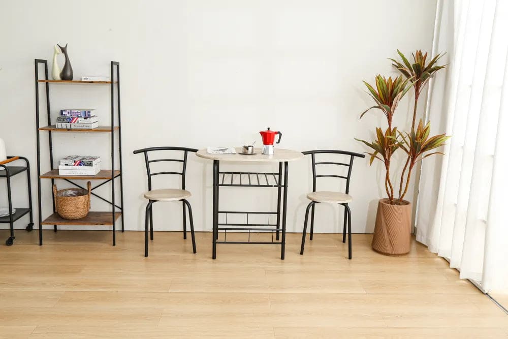 Ensemble table + 2 chaises CARRY Mdf l 80 cm - image 1