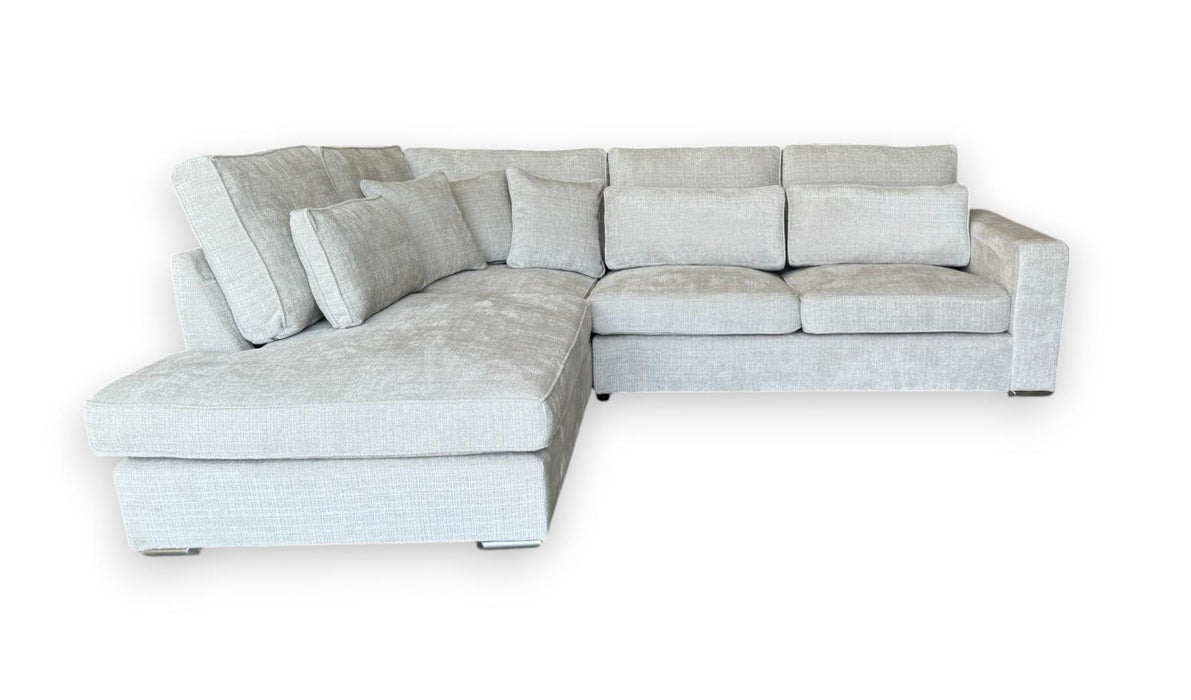 CANAPE MARBELLA ANGLE GAUCHE TISSUS LIGHT GRIS 315X230cm - image 1