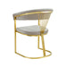 CHAISE AVEC ACCOUDOIR BRITTANY GOLD VELOURS MOKA - image 3