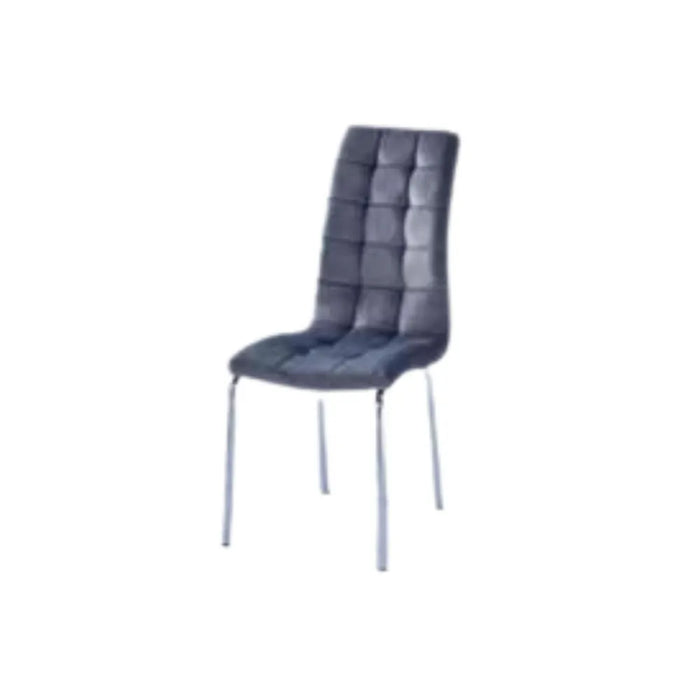 Chaise EMMA velours gris