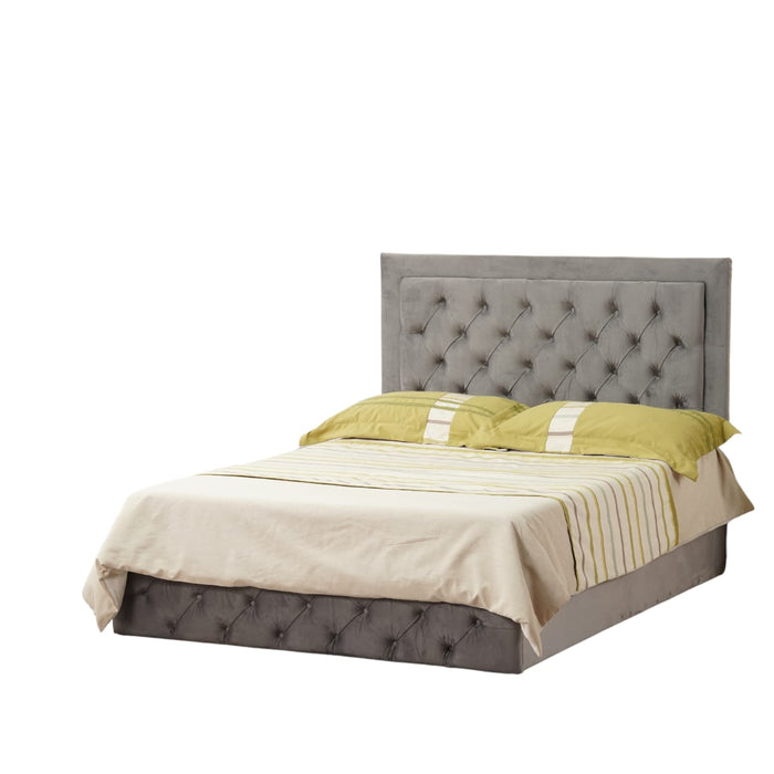 CADRE DE LIT ROMA GRIS 160 cm - image 1