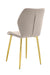 CHAISE COQUILLAGE VELOURS TAUPE PIED GOLD - image 2