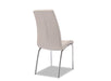 Chaise EMMA simili cuir taupe