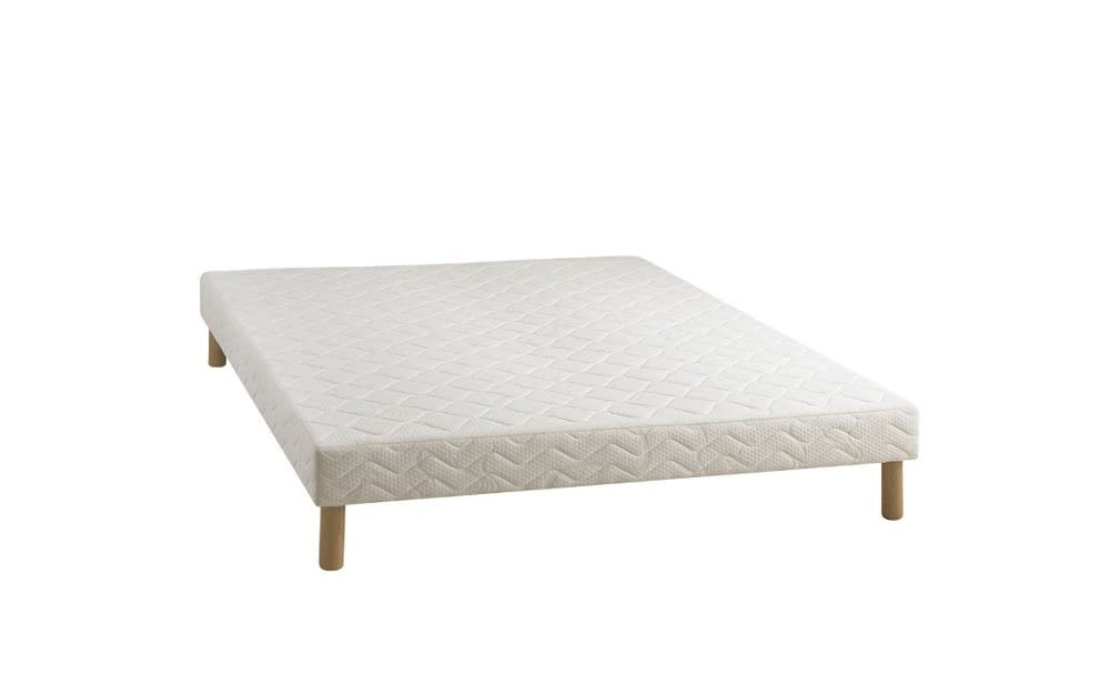 SOMMIER TAPISSIER 140x190 cm + PIEDS OFFERTS - image 1