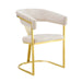 CHAISE AVEC ACCOUDOIR BRITTANY GOLD VELOURS BEIGE - image 2