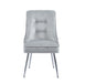 CHAISE ZIP CHROME VELOURS GRIS - image 1