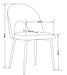 Lot de chaises TEDDY Gold velours - image 4